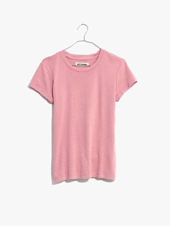 Madewell Tops - Madewell Rivet and Thread Crewneck Tee - Pink Sz. S